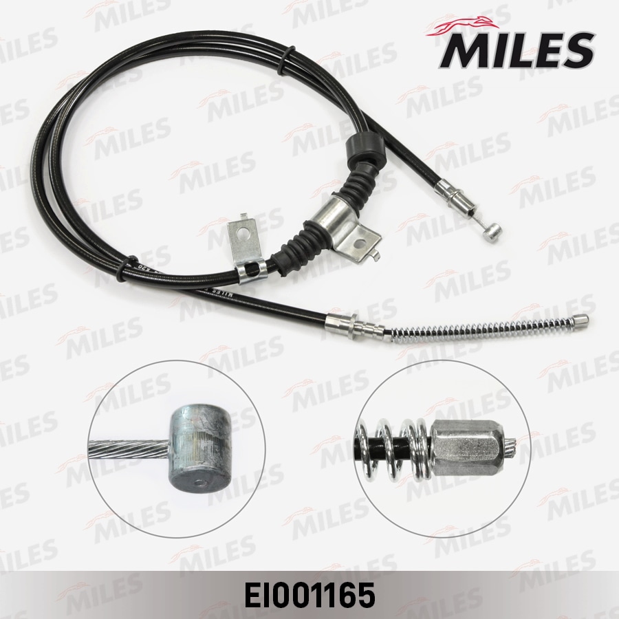 MILES EI001165 Трос ручного тормоза MITSUBISHI ASX/OUTLANDER 1627мм прав.