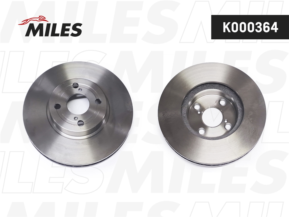 MILES K000364 Диск тормозной TOYOTA COROLLA (E12) 1.4-2.0 02- пер.