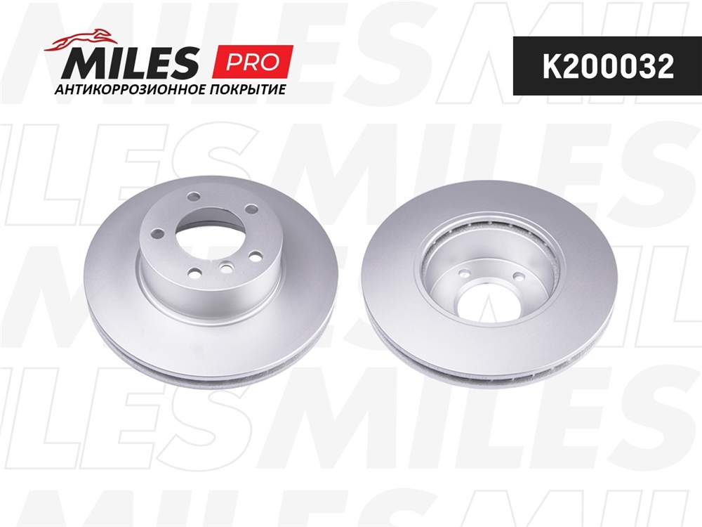 MILES K200032 Диск тормозной BMW 1 E81/E87/3 E90/E91/E92 пер. D 300мм. (с покрытием) PRO