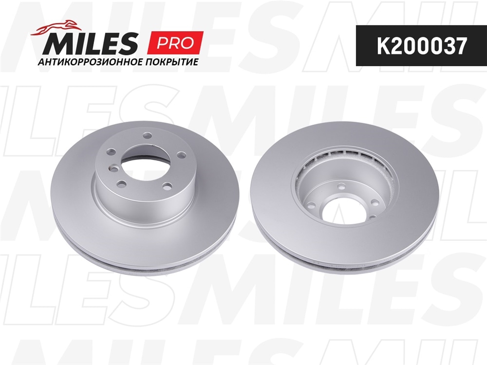 MILES K200037 Диск тормозной передний (серия PRO с антикоррозионным покрытием) D312мм. вентилируемый BMW 3 E90/91/92 2.0-2.5 05-/X1 E84 2.0 09- (TRW DF4807S) K200037