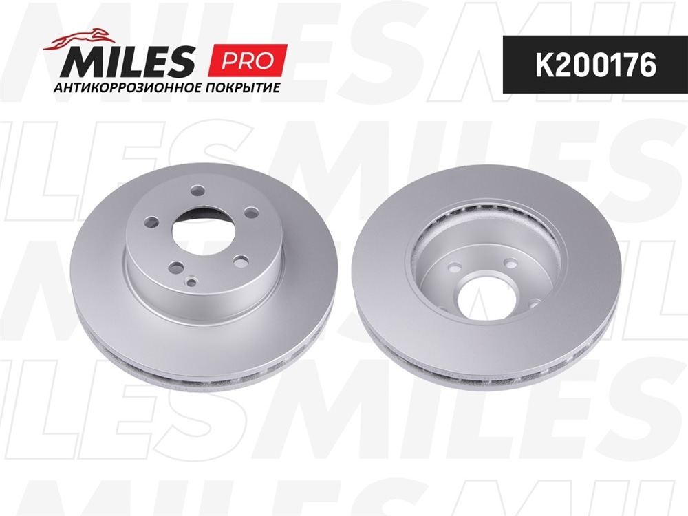 MILES K200176 Диск тормозной MB W204 180-200 07- пер. (с покрытием) PRO