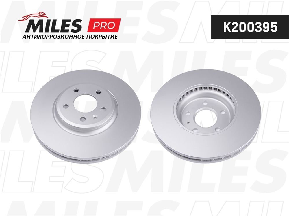 MILES K200395 Диск тормозной AUDI A4 07-/A5 07-/Q5 08- пер. D 320мм. (с покрытием) PRO