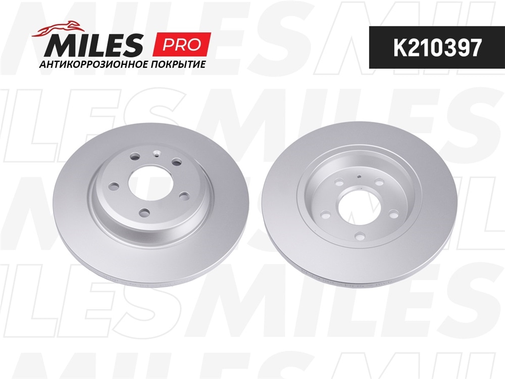 MILES K210397 Диск тормозной задний (серия PRO с антикоррозионным покрытием) D300мм. AUDI A4/A5/A6/A7/Q5 (TRW DF4848) K210397