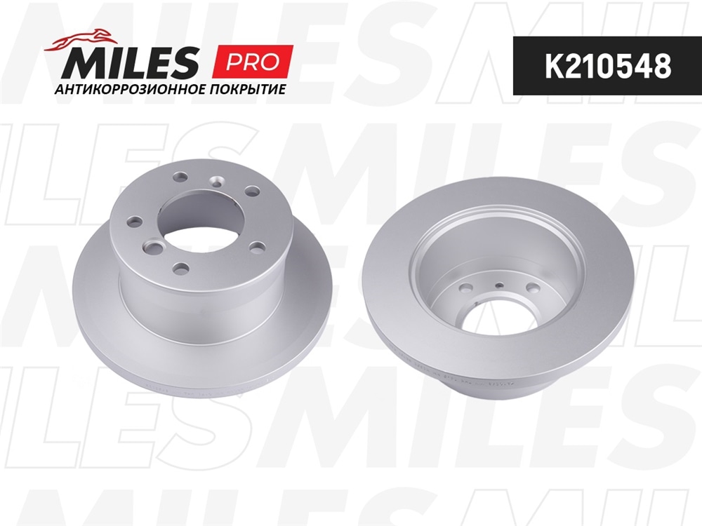 MILES K210548 Диск тормозной MB W463 79-/SPRINTER 95-06/VW LT 96-06 зад. (с покрытием) PRO