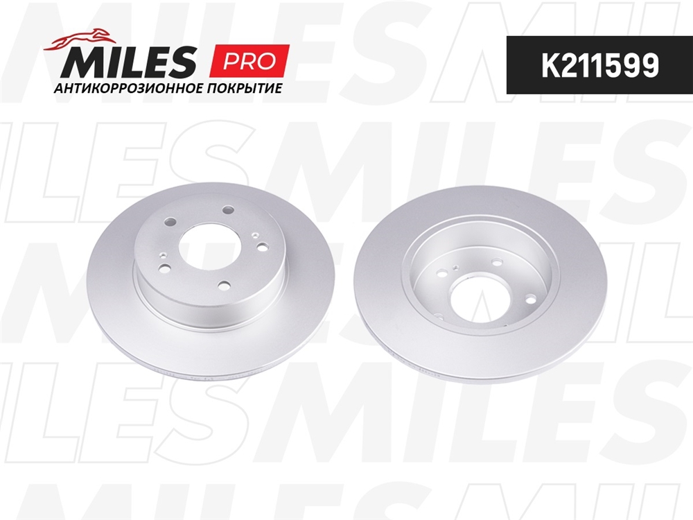 MILES K211599 Диск тормозной NISSAN MAXIMA QX 95- зад. D 278мм. (с покрытием) PRO