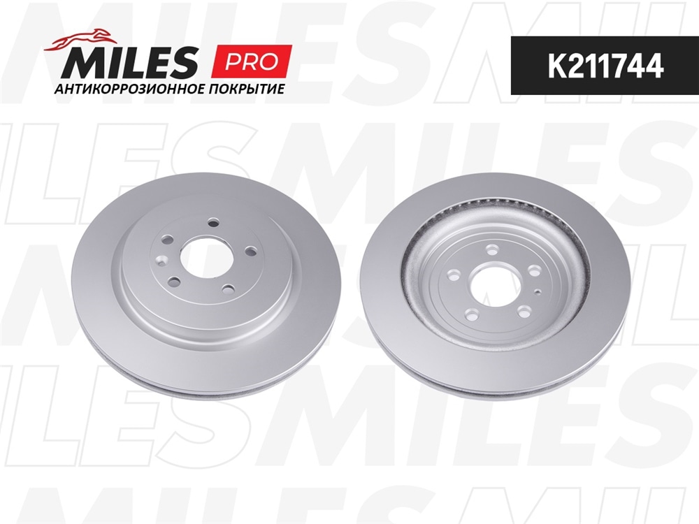 MILES K211744 Диск тормозной FORD EXPLORER 13- зад.вент.D 345мм. (с покрытием) PRO