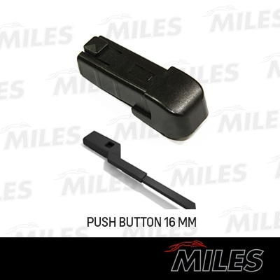 MILES KM310 Адаптер для гибридных щеток PUSH BUTTON 16mm (комплект 10 шт.) KM3/10