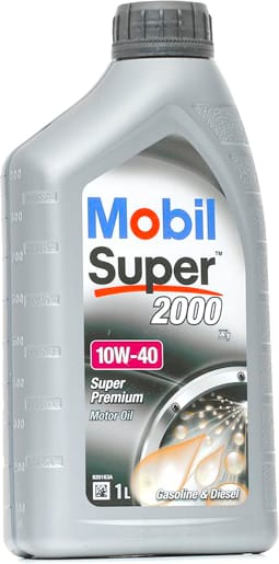 MOBIL 150562 Mobil 10w40 (1l) super 2000 x1 масло моторное полусин. api sl/sj/cf, acea b3/a3, mb 229.1 купить в Самаре