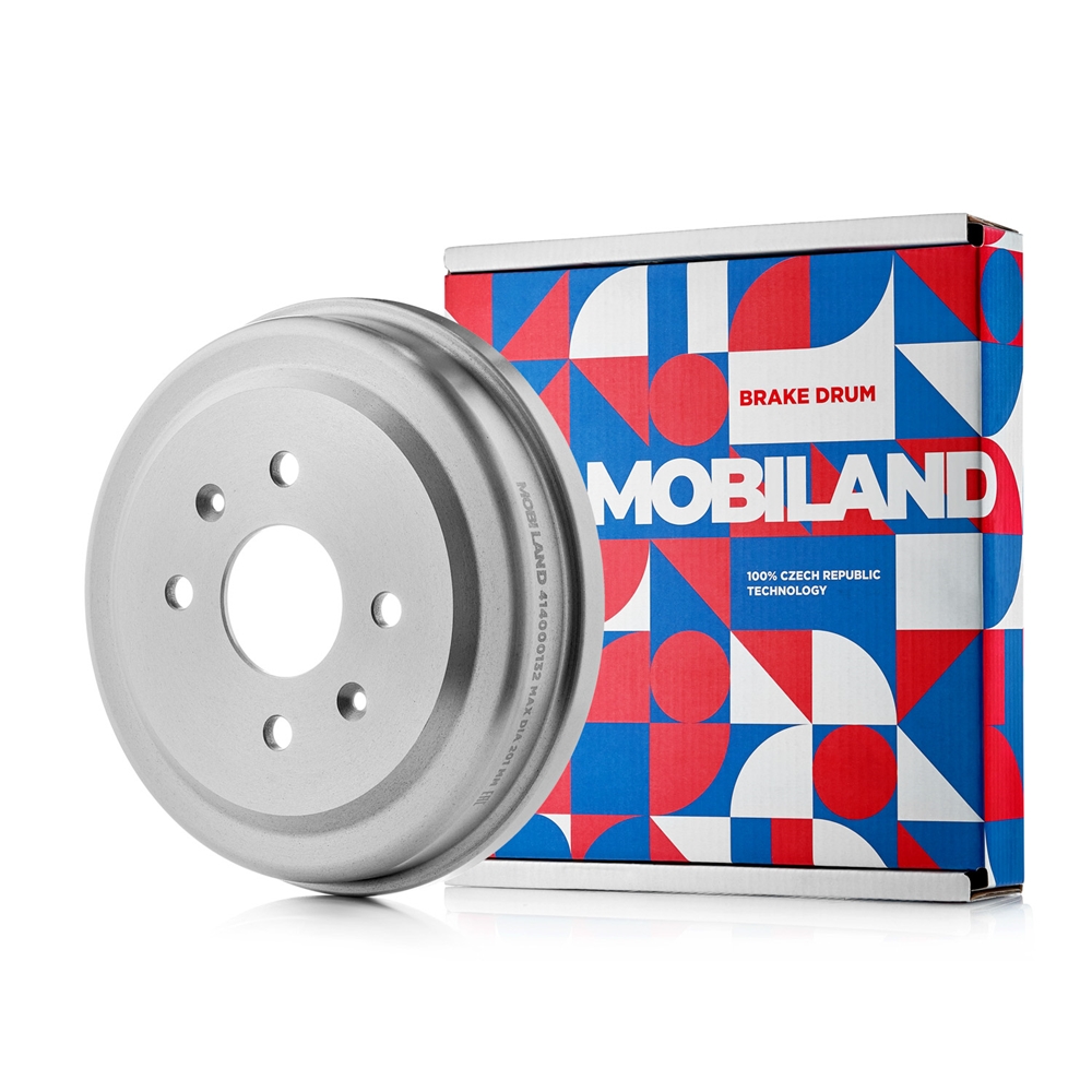 MOBILAND 414000132 Барабан тормозной CHEVROLET AVEO седан (T200), AVEO седан (T250, T255), D200мм