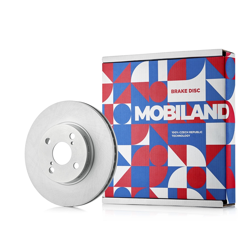 MOBILAND 416109931 Диск тормозной передний вентилируемый D254,8мм TOYOTA COROLLA ( E12 )
