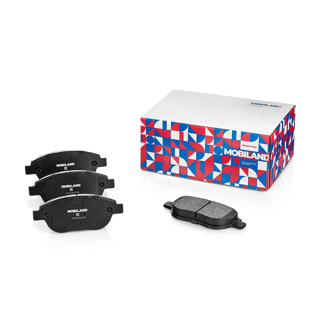 MOBILAND 429100270 Колодки тормозные дисковые передние (4 шт.) с п/шум. пласт. CITRO?N C4 I (LC ) [звук. датч.]