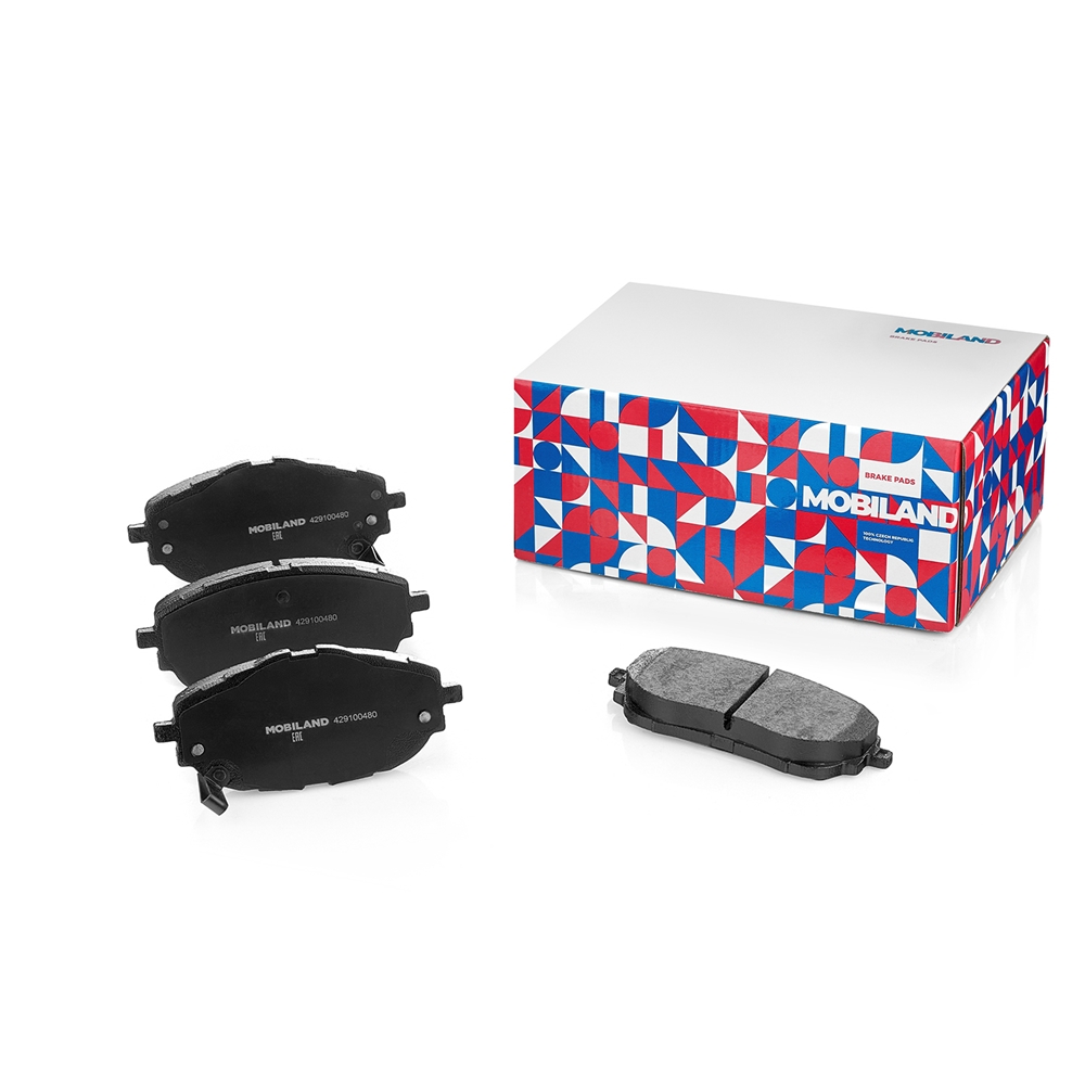 MOBILAND 429100480 Колодки тормозные дисковые передние (4 шт.) с п/шум. пласт. TOYOTA AURIS ( E18 )