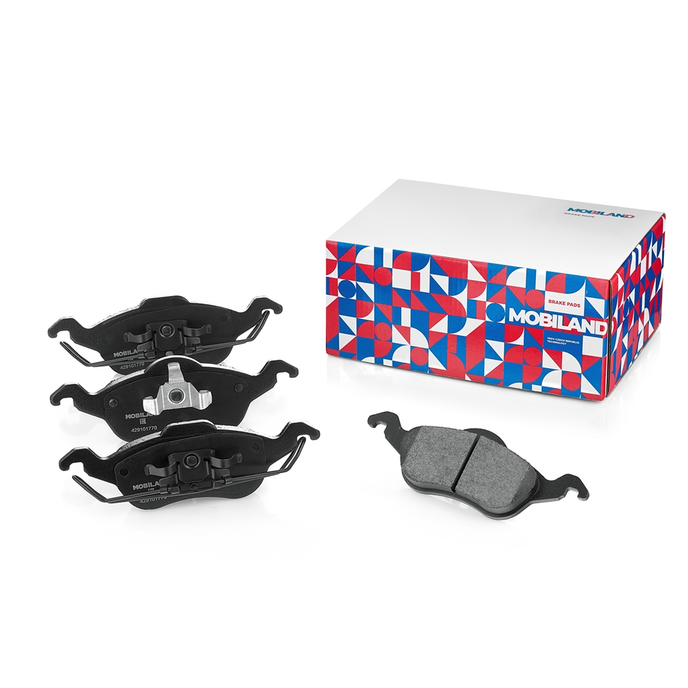 MOBILAND 429101770 Колодки тормозные дисковые передние (4 шт.) с п/шум. пласт. FORD FOCUS I (DAW, DBW, DFW, DNW)