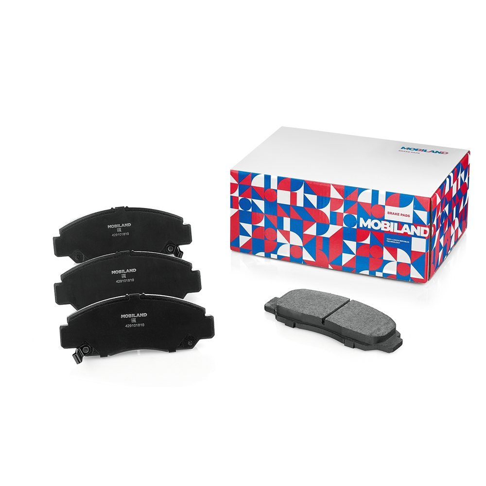 MOBILAND 429101810 Колодки тормозные дисковые передние (4 шт.) с п/шум. пласт. HONDA CIVIC VII Hatchback (EU, EP, EV)