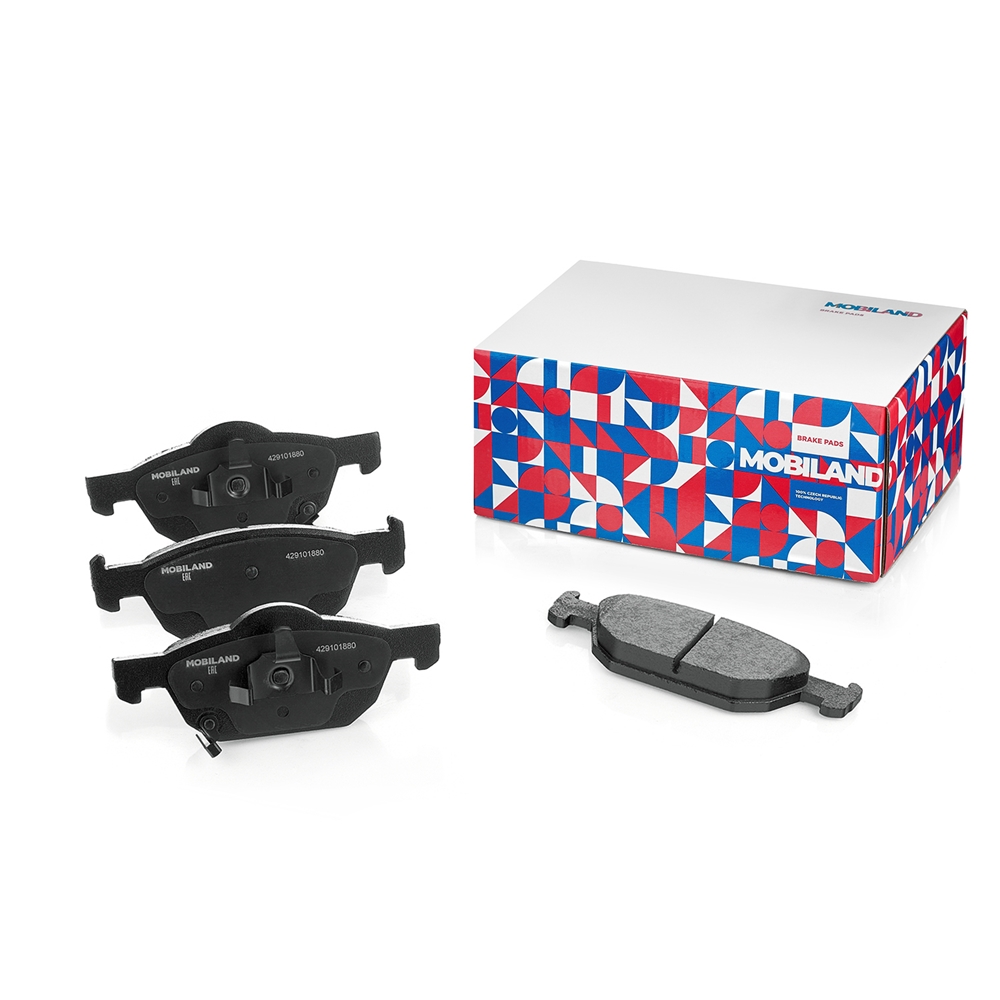 MOBILAND 429101880 Колодки тормозные дисковые передние (4 шт.) с п/шум. пласт. HONDA ACCORD VIII (CU)