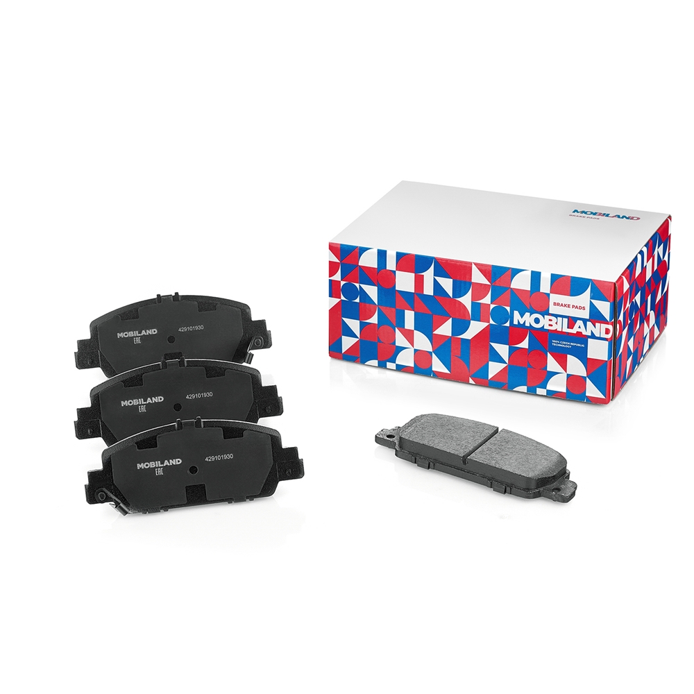 MOBILAND 429101930 Колодки тормозные дисковые передние (4 шт.) с п/шум. пласт. HONDA ACCORD IX (CR)