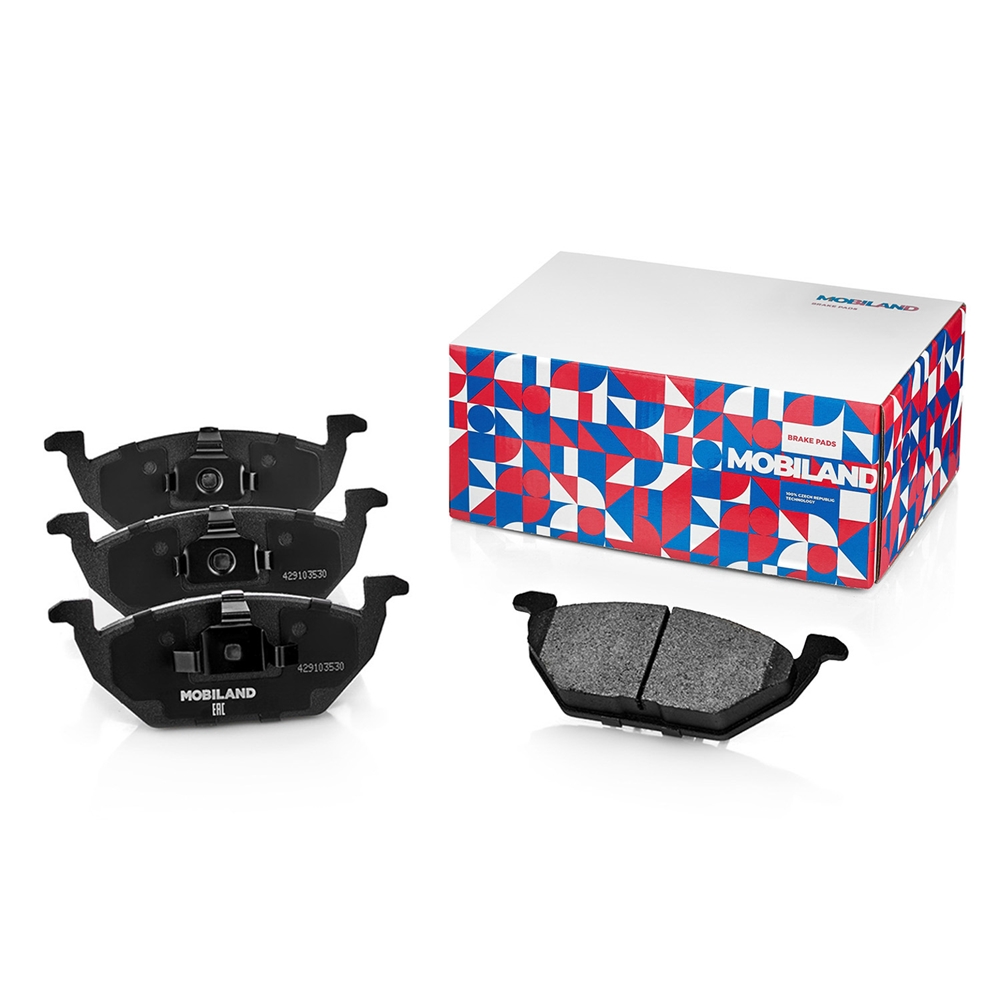MOBILAND 429103530 Колодки тормозные дисковые передние (4 шт.) с п/шум. пласт. VW POLO V седан (602, 604, 612, 614), SK