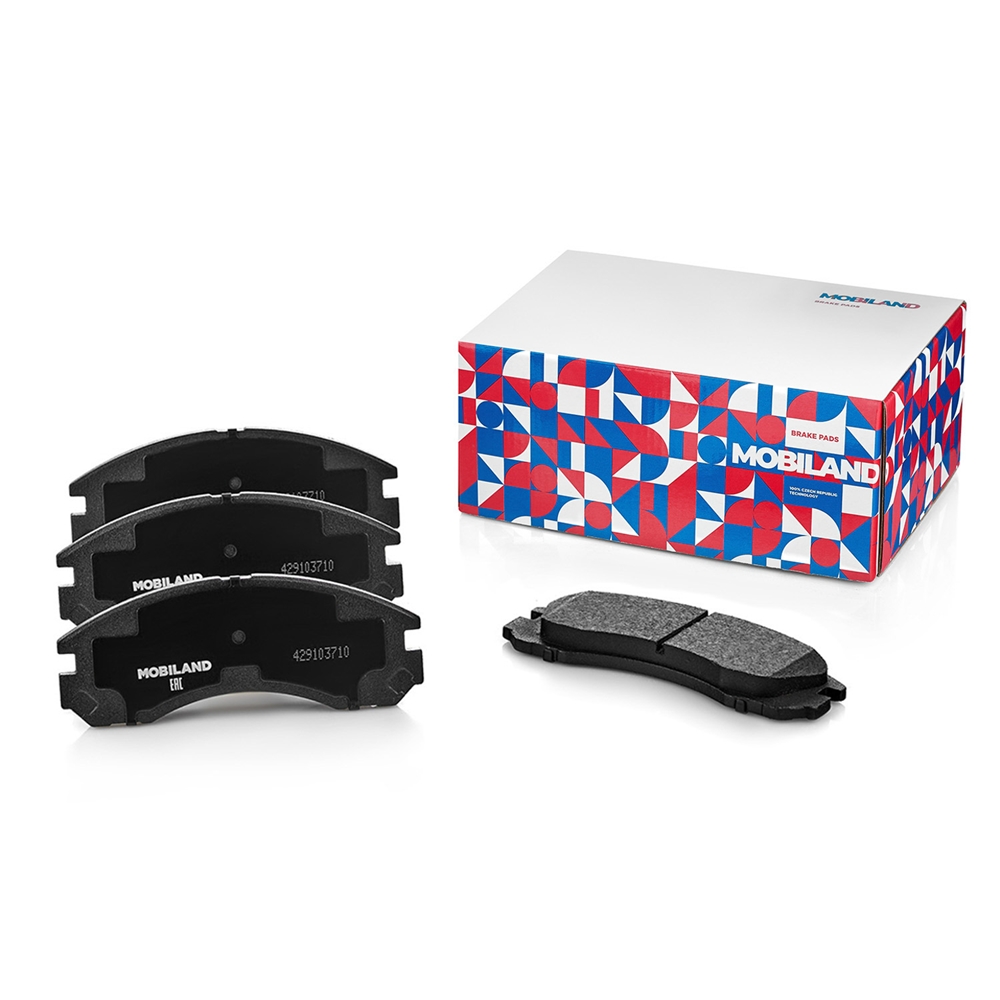 MOBILAND 429103710 Колодки тормозные дисковые передние (4 шт.) с п/шум. пласт. MITSUBISHI OUTLANDER II (CW W), супп. 2-