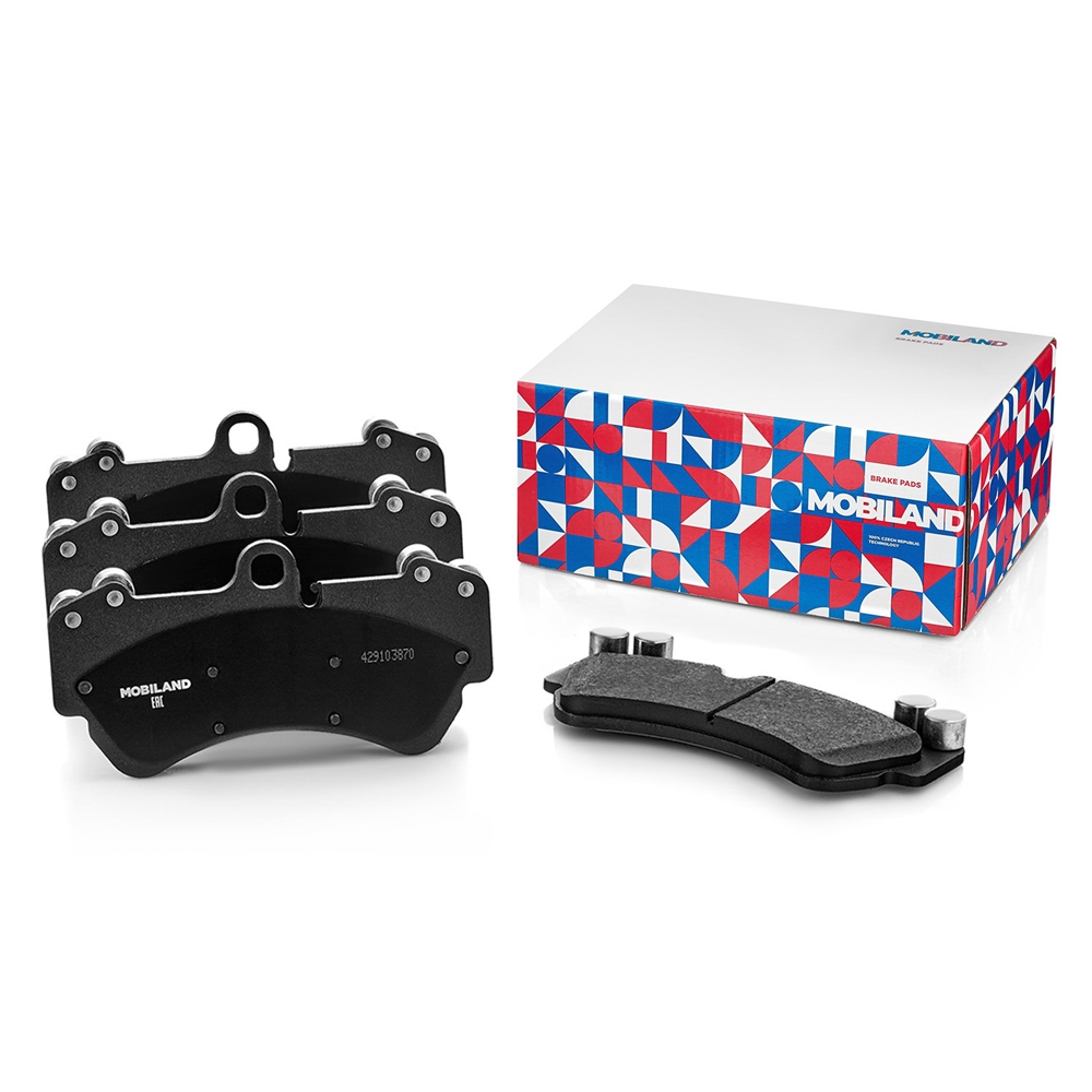 MOBILAND 429103870 Колодки тормозные дисковые передние (4 шт.) с п/шум. пласт. VW TOUAREG (7LA, 7L6, 7L7), TOUAREG (7P5