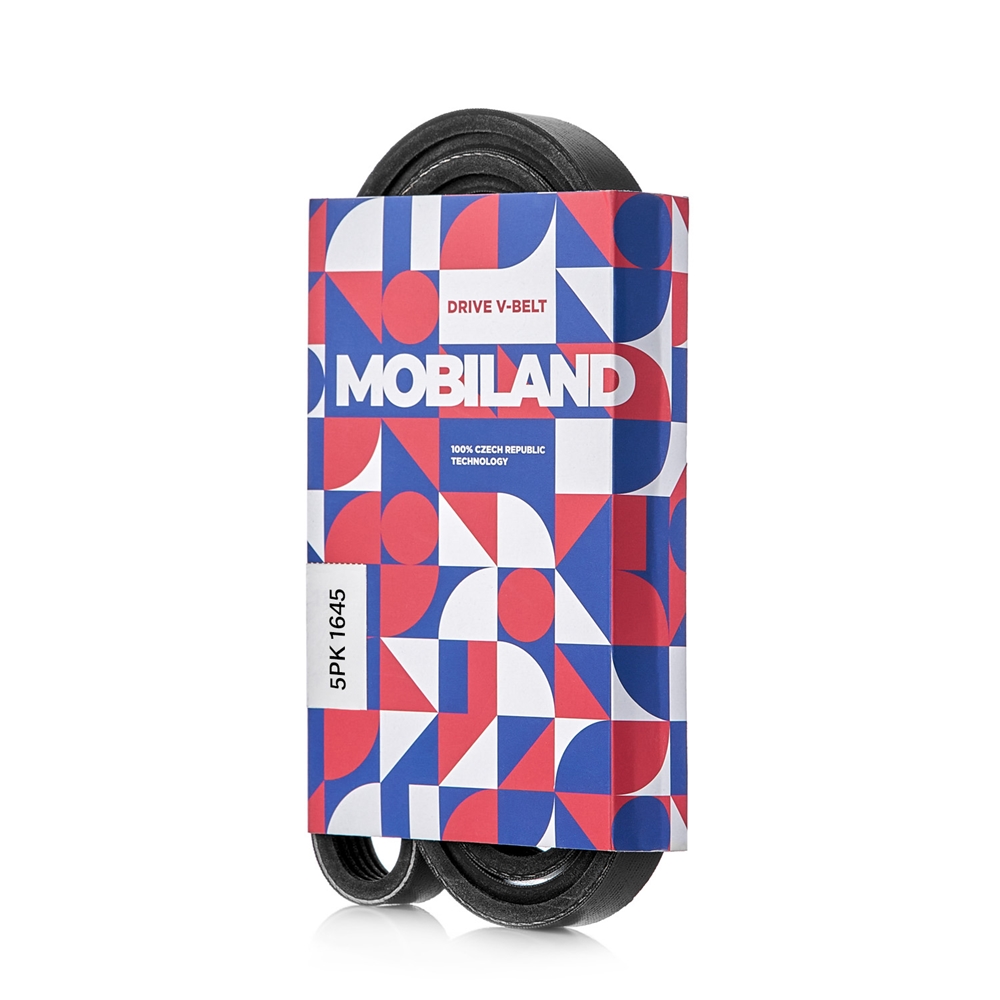 MOBILAND 501251645 Ремень 5PK1645 (EPDM) KIA RIO II (JB), HYUNDAI ACCENT III седан (MC), SUZUKI GRAND VITARA II (JT, TE