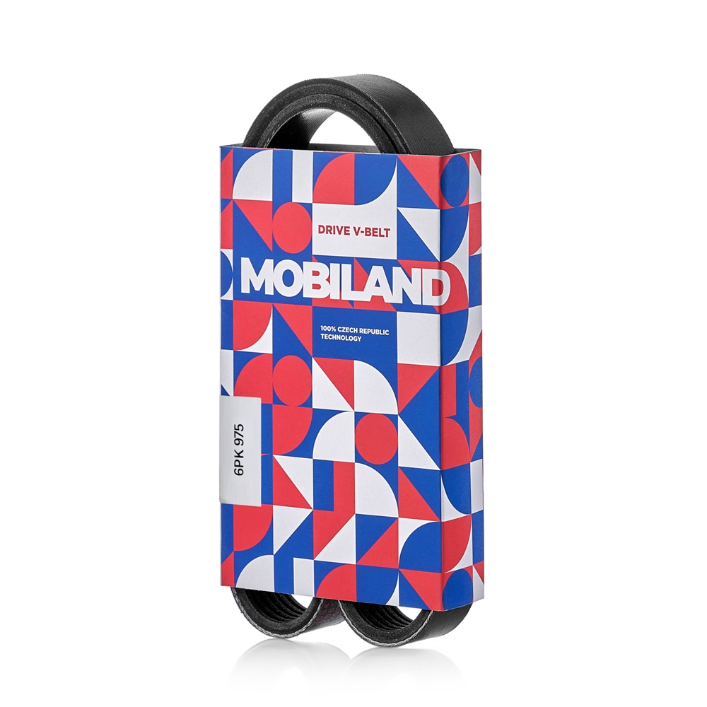MOBILAND 501260975 Ремень 6PK975 (EPDM) FORD FOCUS II седан (DB , FCH, DH), VW POLO VI (AW1, BZ1), HYUNDAI ix35 (LM, EL