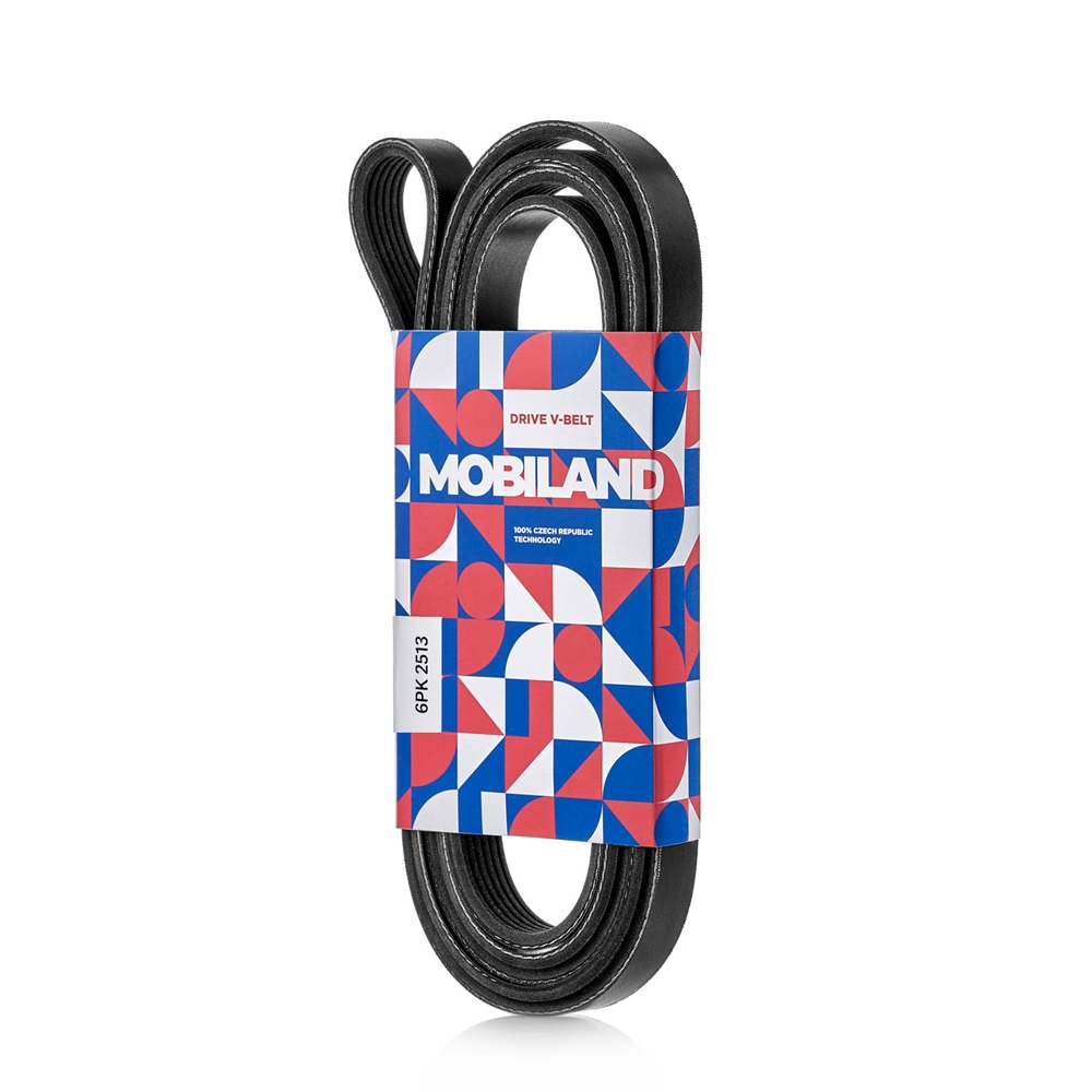 MOBILAND 501262513 Ремень 6PK2513 (EPDM) KIA CERATO II седан (TD), CERATO III седан (YD), HYUNDAI SONATA V (NF)
