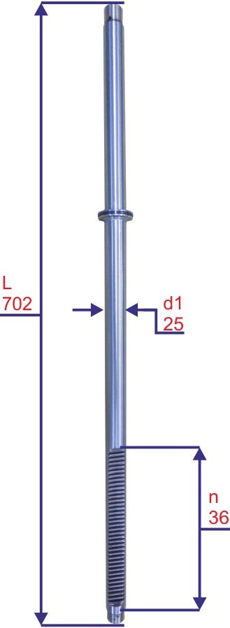 MOTORHERZ HVZ0062 Шток рулевой рейки