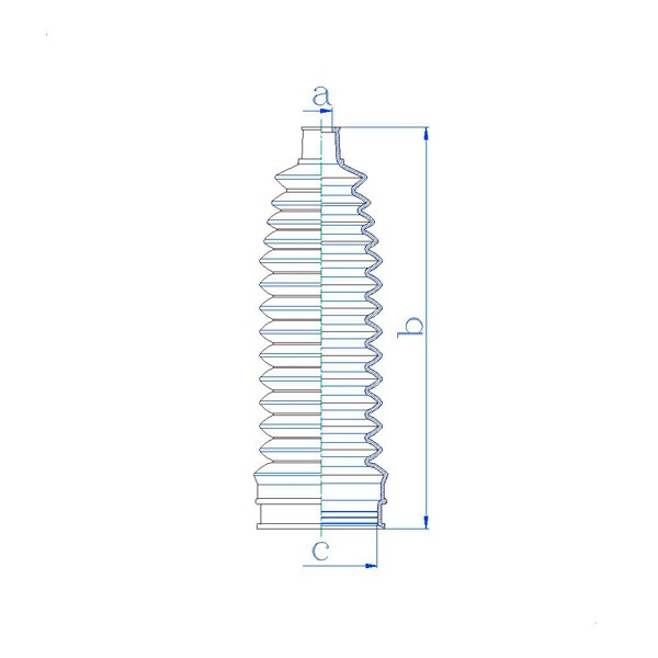 MOTORHERZ RDZ0028MG Пыльник рулевой рейки TERMOPLASTIC (11,5*155*51) NISSAN