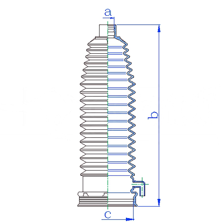 MOTORHERZ RDZ0046MG Пыльник рулевой рейки