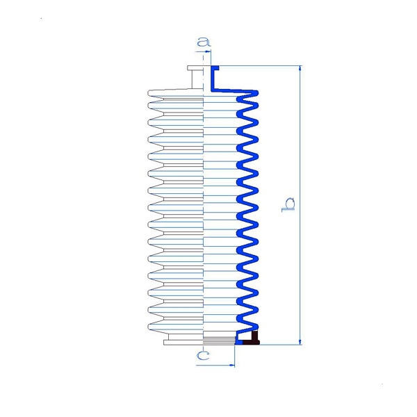 MOTORHERZ RDZ0141MG Пыльник рулевой рейки RUBBER (10*175*40) CITROEN