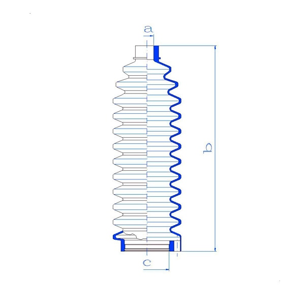 MOTORHERZ RDZ0227MG Пыльник рулевой рейки