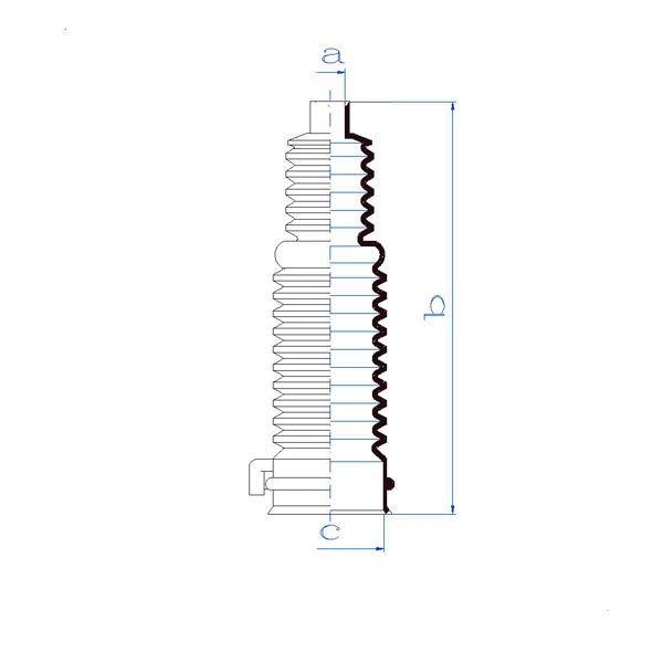 MOTORHERZ RDZ0284MG Пыльник рулевой рейки