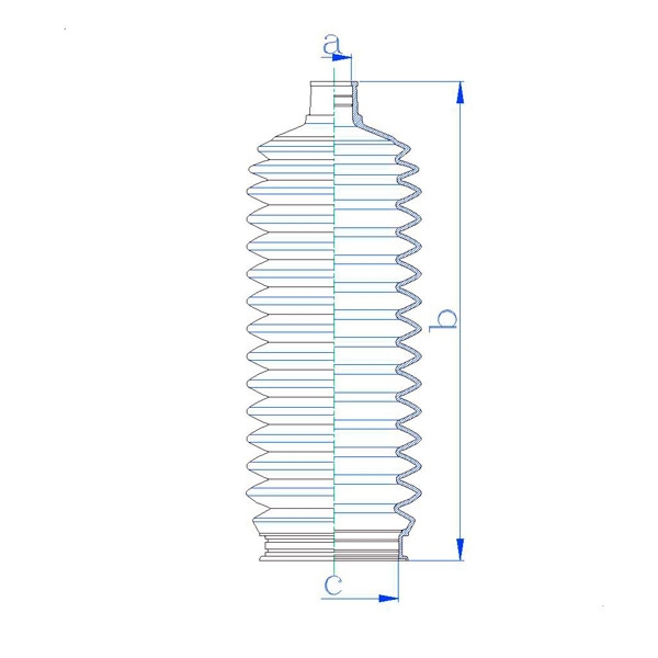 MOTORHERZ RDZ0418MG Пыльник рулевой рейки