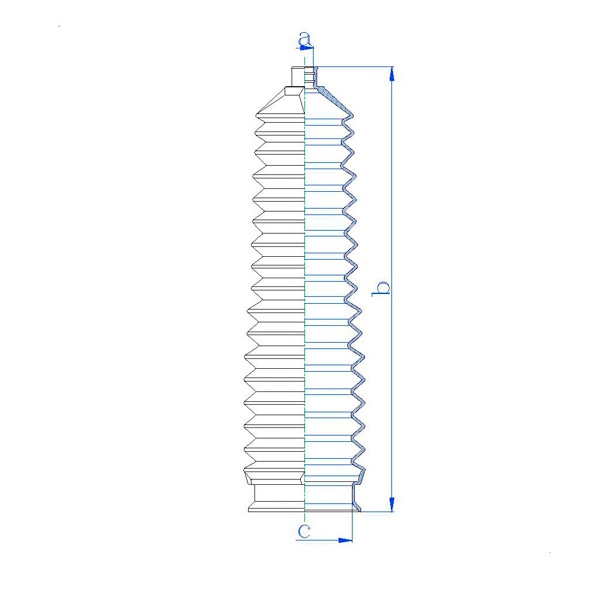 MOTORHERZ RDZ0432MG Пыльник рулевой рейки