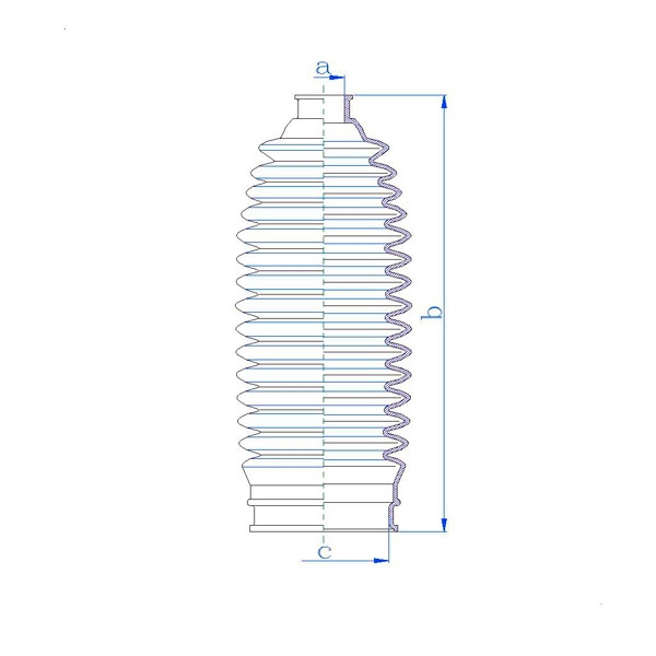 MOTORHERZ RDZ0483MG Пыльник рулевой рейки