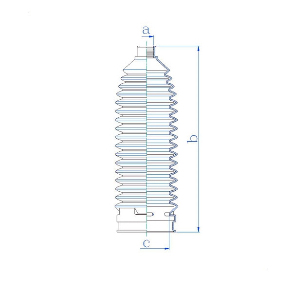 MOTORHERZ RDZ0537MG Пыльник рулевой рейки