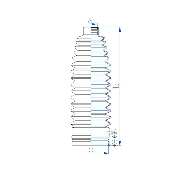 MOTORHERZ RDZ0539MG Пыльник рулевой рейки