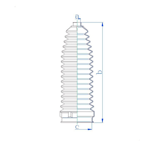 MOTORHERZ RDZ0543MG Пыльник рулевой рейки