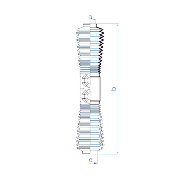MOTORHERZ RDZ0573MG Пыльник рулевой рейки
