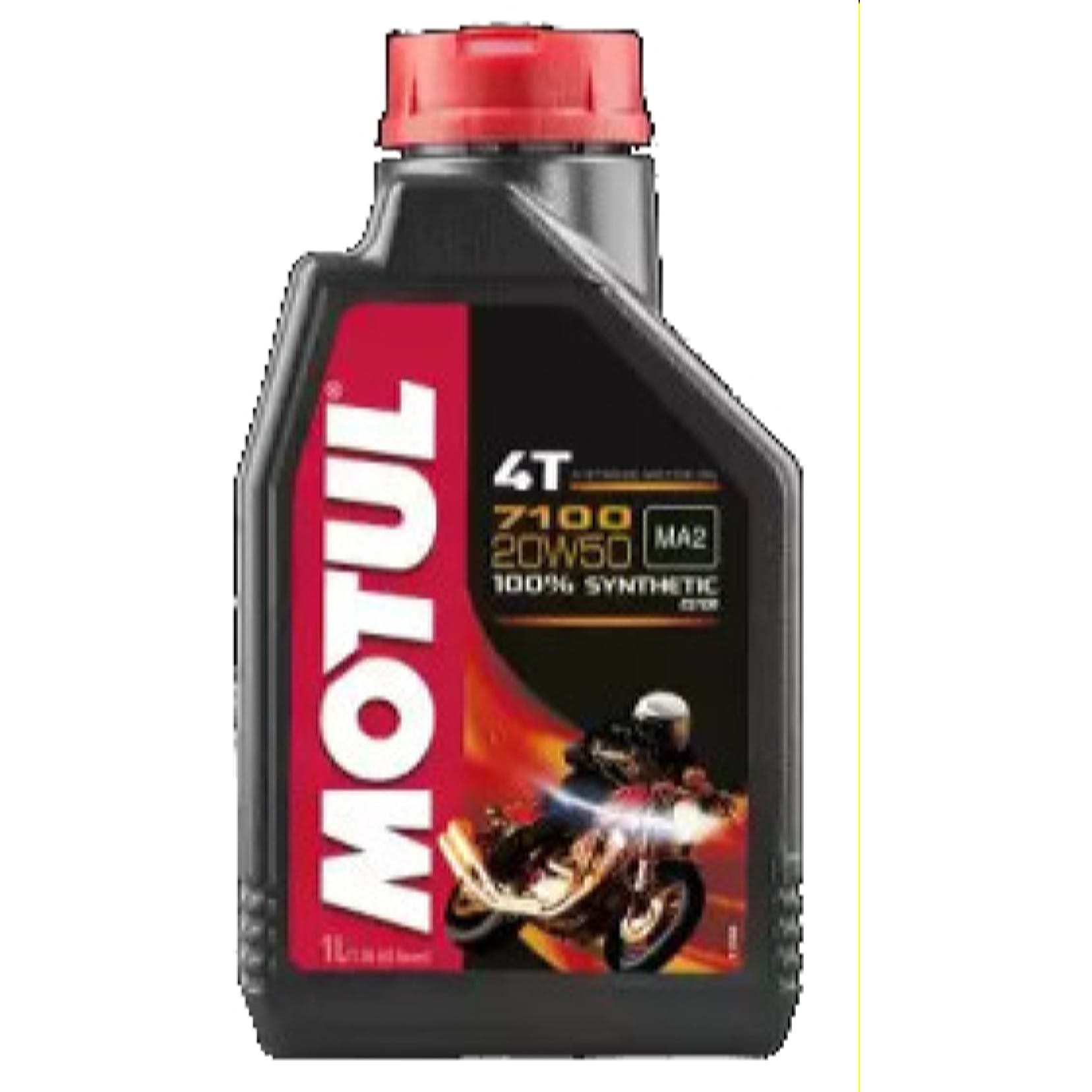 MOTUL 104103 Масло моторное для мотоциклов 20W50 MOTUL 1л синтетика 7100 4T