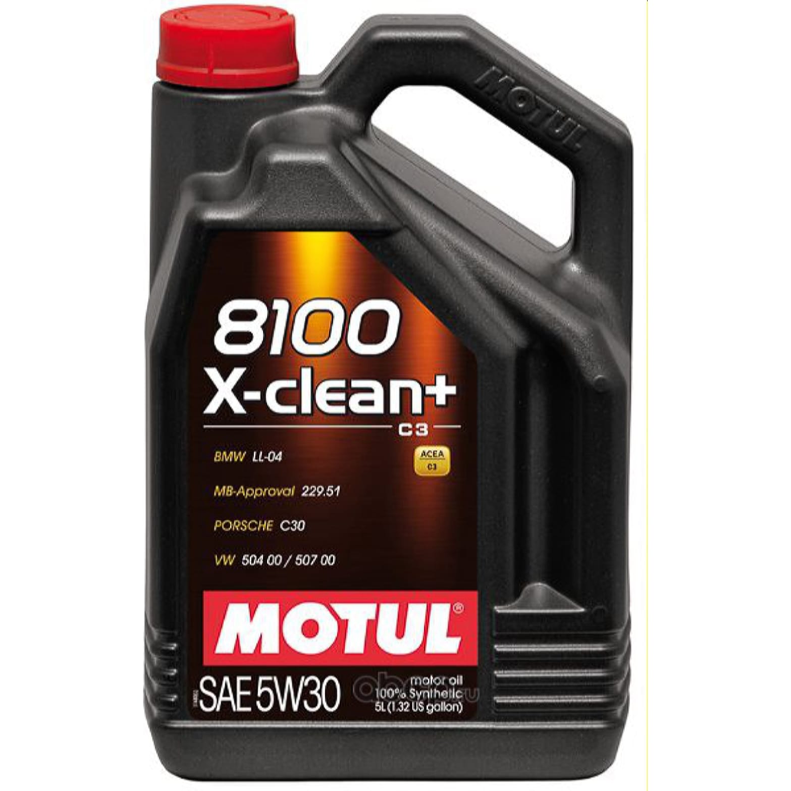 MOTUL 111684 Масло моторное 5w30 MOTUL 5л синтетика 8100 X-CLEAN +
