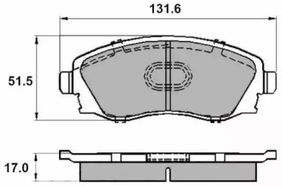 NATIONAL NP2001 Комплект дисковых тормозных колодок купить в Самаре
