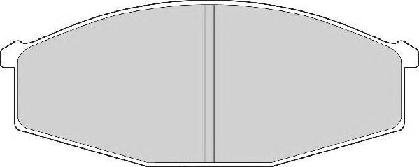 NECTO FD6718A Комплект дисковых тормозных колодок