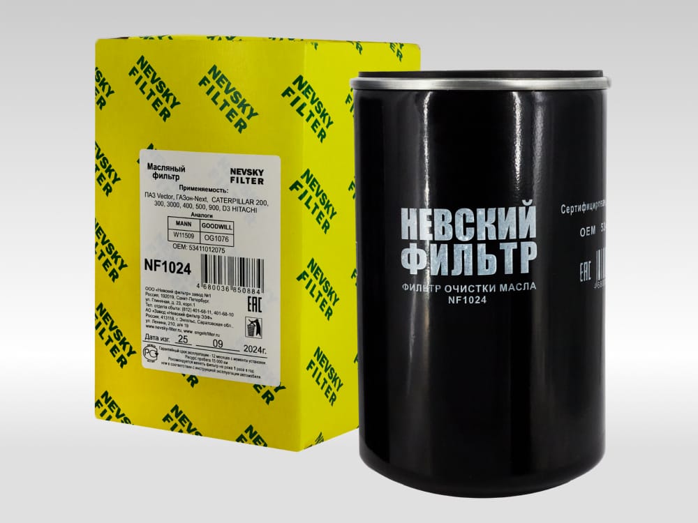NEVSKY-FILTER NF1024 Фильтр масляный