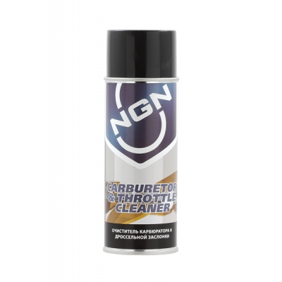 NGN V0005 CARBURETOR & THROTTLE CLEANER Очиститель карбюратора (аэрозоль) 400ml