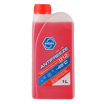 NGN V172485640 Антифриз, готовый раствор G12 -45 красный 1л