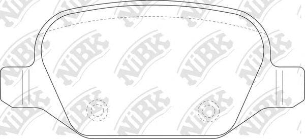 NIBK PN0197 Колодки тормозные дисковые LADA GRANTA, KALINA PN0197
