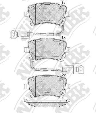 NIBK PN0330W Колодки торм.