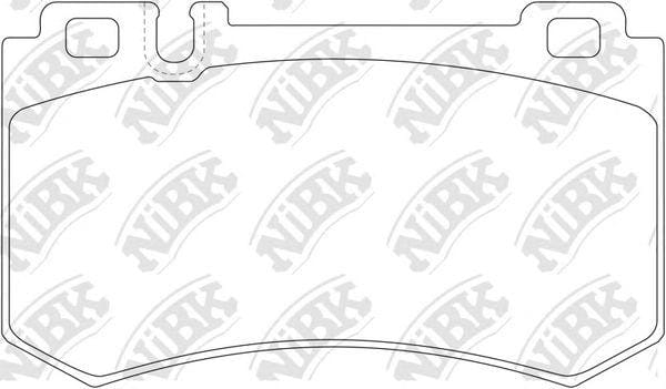 NIBK PN0343 Колодки тормозные MERCEDES W211/209/220/215 AMG 55/63/65 задние