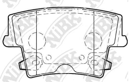 NIBK PN0422 Колодки CHRYSLER 300 3.0 2011 =>